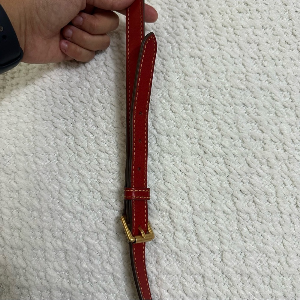 Dooney & Bourke Florentine Cameron Crossbody Red Leather - Picture 16 of 16
